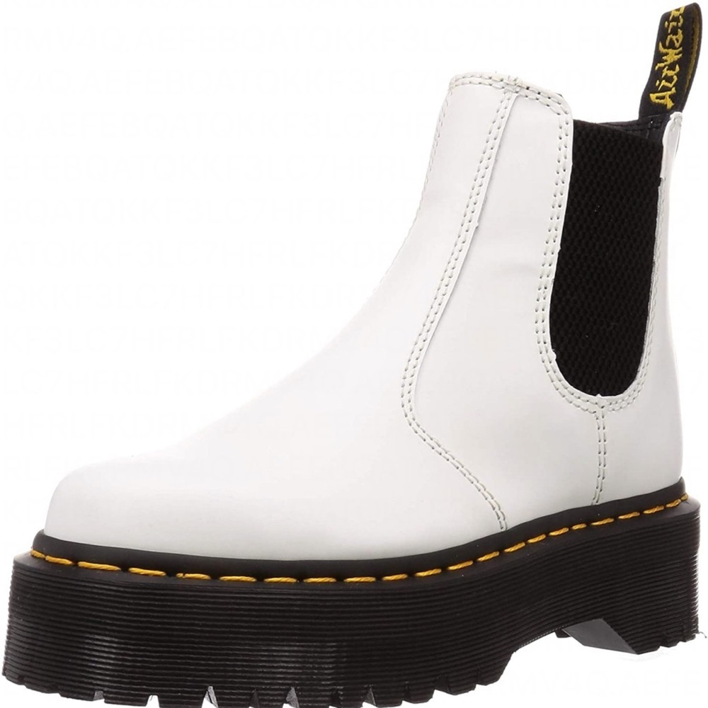 Dr. Marten’s Unisex 2976 Quad Chelsea Boots in White